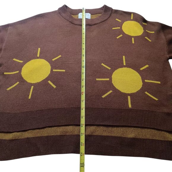 Compania Fantastica Crew Neck Sweater Knit Sunshine Suns Size SMALL - Picture 8 of 10